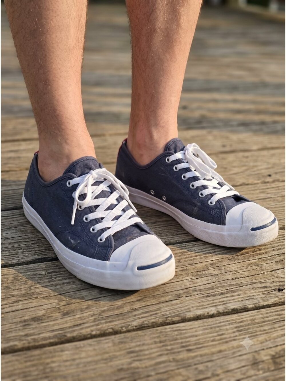 Converse Jack Purcell Ox CP canvas Low Top Blue Sneakers Mens 12
